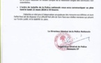 Le circulaire du Directeur général de la police qui prépare au « confinement de localités »