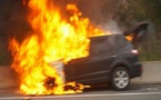 Autoroute ILa Touba : un véhicule Nissan Qashqai prend feu