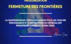 COVID-19 : La suspension des vols vers/depuis le Sénégal est prolongée jusqu'au 31 mai 2020