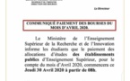 Etablissements publics :les bourses des étudiants payés à partir de ce jeudi (Ministère )
