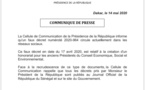 Honorariat pour les anciens présidents du CESE: la présidence de la République dénonce un faux décret qui circule sur les réseaux sociaux