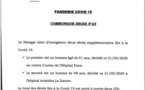 Sénégal: deux (2) décès supplémentaires liés au covid-19, soit un total de 32 