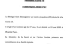 Sénégal : un 35e décès attribué au coronavirus, un homme âgé de 57 ans