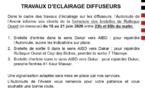 Travaux d’éclairage de Diffuseurs sur l’Autoroute de l’Avenir et fermeture de Bretelles: les sorties et entrées de secours pour les usagers