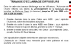 Les Travaux d’éclairage de Diffuseurs sur l’Autoroute de l’Avenir prolongés jusqu’au 27 juin