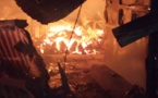 Le Marché central de Kaolack prend feu (vidéo)