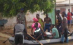#Inondations_2020 - La banlieue dakaroise à l'heure des bateaux-mouches