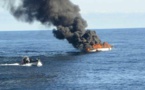 Trafic de drogue: Cernés par la Marine nationale, des trafiquants mettent le feu à leur navire 