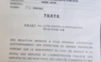 Le Directeur de la Sécurité publique ordonne aux Commissaires de police des opérations de grande envergure sur le Non-respect du port du masque (Document)