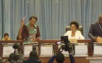 La présidente de l'Assemblée nationale de RDC, Jeanine Mabunda, destituée