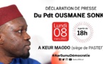Direct de la déclaration de Ousmane Sonko 