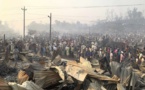 Les collines calcinées d’un camp de Rohingya au Bangladesh