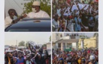 Macky Sall accueilli à Koumpentoun par des brassards blancs