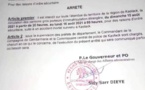 Le Gouverneur de la région de Kaolack interdit les gros porteurs étrangers de circuler jusqu’à lundi à 9 heures