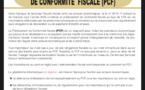 Communiqué relatif au Prélèvement de Conformité Fiscale (PCF)