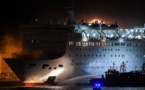 Grèce: incendie à bord d'un bateau de croisière en mer Ionienne, les passagers évacués