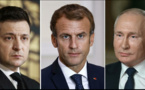 Crise en Ukraine: entretiens entre Emmanuel Macron, Vladimir Poutine et Volodymyr Zelensky