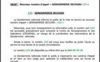 Insécurité : la Gendarmerie annonce la mise en service du numéro d'appel « 123 »