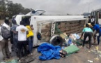 Autoroute à péage: un car "Ndiaga Ndiaye" se renverse et fait 27 blessés dont 2 dans un état grave 