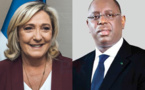 Sénégal: Macky Sall a reçu discrètement Marine Le Pen au Palais