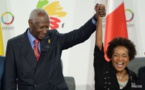 Francophonie : passation de service entre Abdou Diouf et Michaëlle Jean
