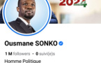 Sonko atteint un million de followers sur Facebook
