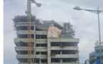 Alerte Image sur la VDN: effondrement du toit d’un immeuble en construction