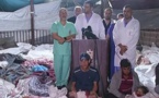 L’image de l’horrible soirée à Gaza ce soir: des médecins de l’hôpital Al Ahly tiennent une conférence de presse au milieu des victimes du bombardement israélien (Vidéo)