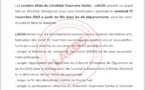 Les Leaders Alliés du Candidat Ousmane Sonko appellent à une mobilisation générale le 17 Novembre 2023