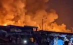 Togo: la marché d'Agoé Assiyéyé ravagé par les flammes d'un violent incendie