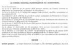 Temps d'antenne des candidats: le CNRA publie la décision fixant le nombre, la durée, les horaires ainsi que les modalités