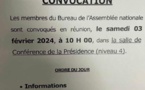 Les membres du Bureau de l'Assemblée convoqués 2 heures avant la déclaration de Macky Sall