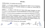 URGENT : le Conseil constitutionnel annule le décret d’abrogation convoquant le corps électoral pour l'élection présidentielle du 25 février 2024  (document)
