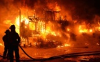 Tivaoune Peulh : un incendie ravage plusieurs cantines du marché et fait d’importants dégâts matériels