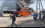 Bus DDD incendié à Pikine : les travailleurs condamnent et réclament des poursuites judiciaires contre les auteurs