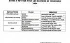 Examens et concours 2024 : les dates à retenir
