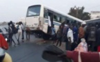Collision entre un bus et un taxi sur l'autoroute: Plusieurs blessés enregistrés