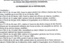 Nominations des hauts fonctionnaires de défense au niveau des départements ministériels (document)
