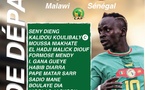 Onze de départ Malawi-Sénégal : El Hadji Malick Diouf et Pape Matar titulaires, Ismaila Sarr zappé
