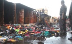 Kaolack : un violent incendie ravage le marché Guédj