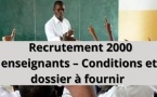 Recrutement spécial de 2000 enseignants : "nous recrutons ceux qui sont déjà prêts à intervenir immédiatement" (Saybou Badiane)