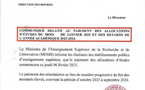 Enseignement supérieur : le ministère annonce le début des versements des allocations d'études ce jeudi 6 février 