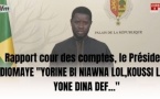 Le Président Diomaye Faye sur le rapport de la Cour des Comptes : "c'est un devoir de responsabilité"