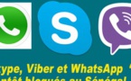 Les applications Skype, Viber et WhatsApp bientôt bloqués au Sénégal ?