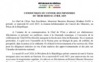 Sénégal : communiqué du Conseil des ministres du mercredi 2 avril 2025