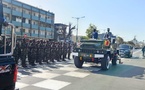 65e anniversaire Fête de l'indépendance :  le Président Diomaye Faye  procède à la revue des troupes