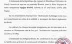 Décès de Ngagne Mbaye : l’Ambassade du Sénégal en République fédérative du Brésil réagit
