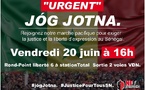 Dakar : le mouvement Jóg Jotna organise à une marche pacifique ce vendredi à Dakar pour la justice et la liberté d’expression