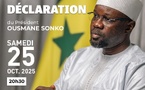 🔴DIRECT : Suivez la déclaration de Ousmane Sonko