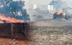 Incendie à Nyangen-Wolof : du bétail et des récoltes décimés par les flammes